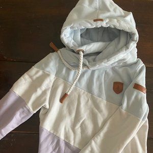 Wanakome Colorblock Asymmetrical Hoodie - Size Small